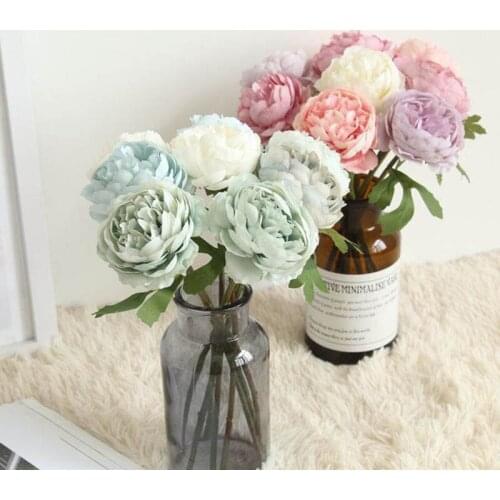 Simulation Night rose Artificial plastic flower Wedding Party Bridal Bouquet Home Decor Wall decoration flower 1pcs