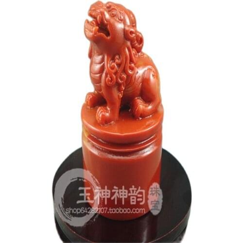 Chinese Shoushan Stone Seal Seal Zhaocai Wangcai Brave Brave Shengyi Yuxi Xinglong