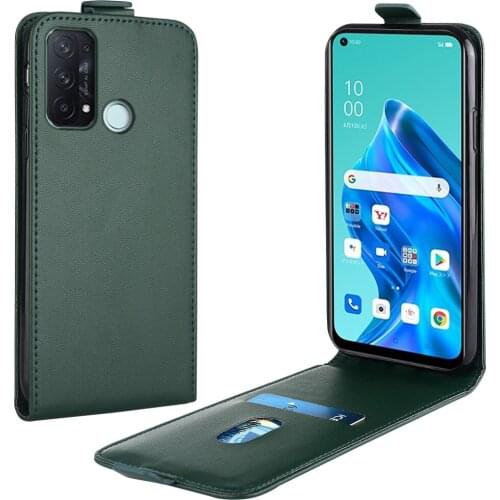 Flip Up and Down Leather Case for OPPO Reno5 A 5G Case PEDM00 PDEM10 Vertical Cover for Reno 5A 5G Case Phone Bag