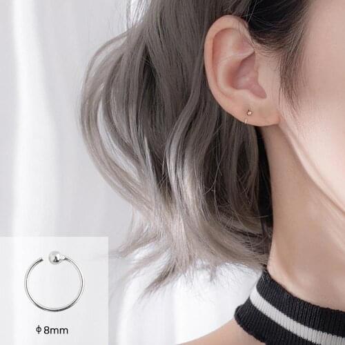 Men Simple Small Hoop Earrings Circle Round Huggie Hoop Earrings for Women Ear Ring Ear Bone Buckle