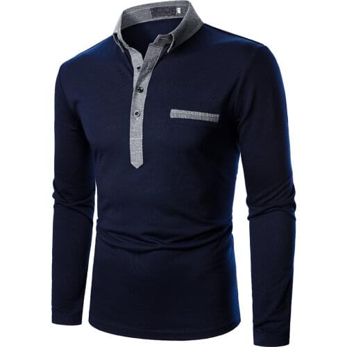 MECHVIC Long Sleeve Polos For Men
