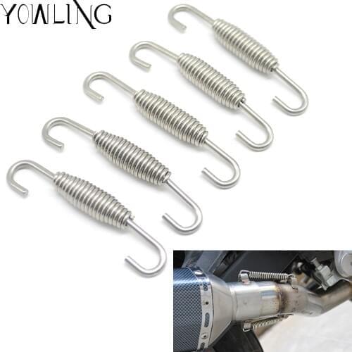 Motorcycle Exhaust System Springs Hook extension Tensile Springs for CRF230F MT-09 MT-07 TMAX 530 YZF R6 FZ6 Exhaust middle pipe