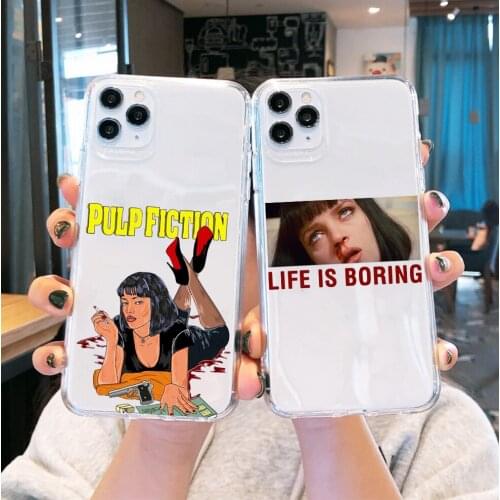 Greatest Movie Ever Made Pulp Fiction Phone Case for Iphone 12 11 Pro Max X XR XS 8 7 6 6S Plus SE20 Soft Transparen Cover Funda