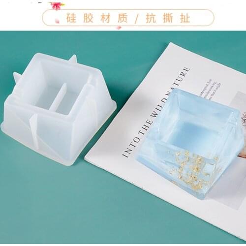 Irregular square ashtray epoxy mold DIY epoxy resin storage box silicone mold candy storage kitchen accessories tools