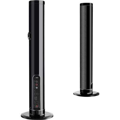 Original BT Sound Bar Wired Wireless Stereo TV Soundbar Audio Speaker with Subwoofer Support TF Card/RCA/FM Ideal for TV/Gaming