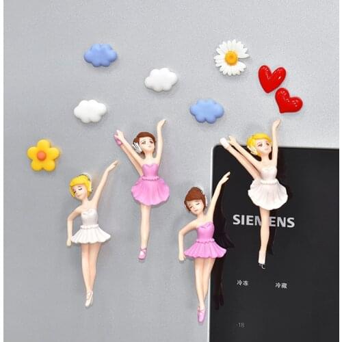 Creative Ballet Dancer Dance Fridge Magnet Home Decor Message Sticker Magnet Magnet