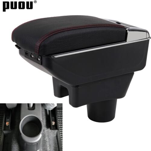 Armrest box For Mitsubishi Attrage Mirage Rotatable Large space Center Centre Console Storage Box with Cup holder ashtray USB in