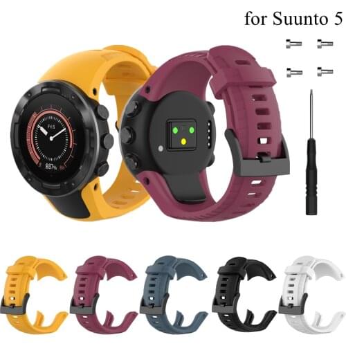 Wrist Strap For Suunto 5 Smart Watch Band Replacement Soft Silicone Wristband Sport Bracelet Accessories for Suunto 5 Belt