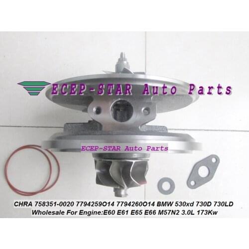 Turbo Cartridge CHRA TF035HL 758351 758351-0013 758351-0015 For BMW 525D 525XD 530D 530XD 730D 730LD E60 E61 E6 E65 E66 3.0L 05