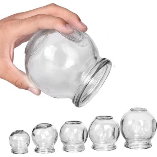 Thickened glass fire jar household cupping Chinese medicine cups non-venting body points massage beauty salon dedicated cupping