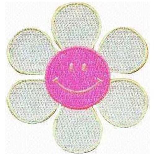 Flower Embroidery Badge Made by Twill with Flat Broder with Iron On Backing Accept Custom and MOQ50pcs Free Shipping by Post