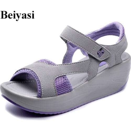 2020 Summer Purple Womens Rocking Shoes New Arrivals Fashion Designer Sandals Platform High Heels Sandals Sandalias Plataforma