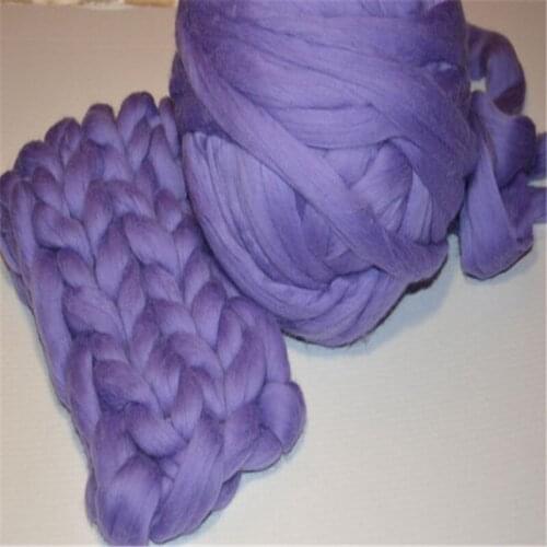 1000g/piece 21 microns Giant Yarn knitting wool extreme knitted merino wool DIY knit blanket super chunky wool yarn