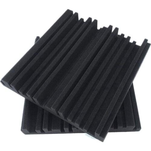 12PCS Absorption Foam Panels-Broadband Sound Absorber - Periodic Groove Structure Soundproof Foam for Acoustic Studio
