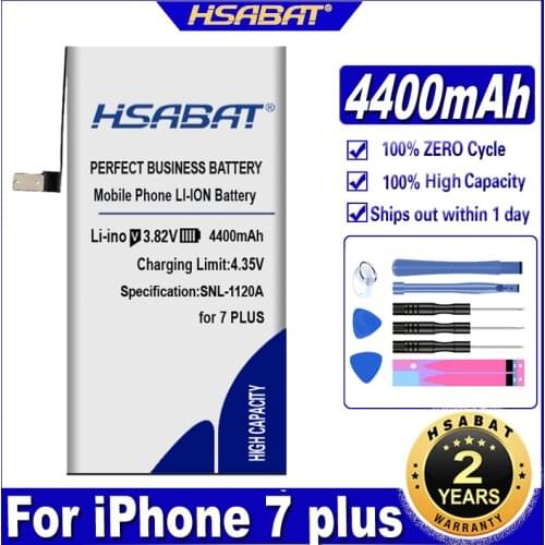 HSABAT 4100mAh Battery for iphone 7 Plus for iphone7 plus for iphone 7plus for iphone 7G plus free tools+Sticker