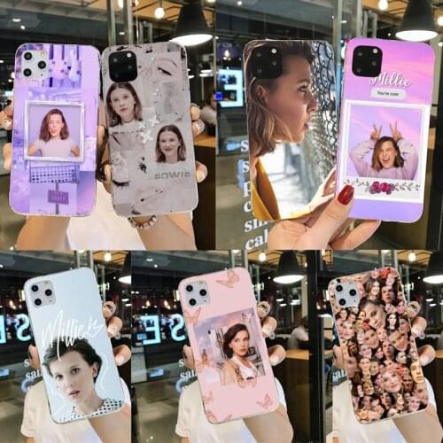 Stranger Things Millie Bobby Phone Case for iphone 12 pro max mini 11 pro XS MAX 8 7 6 6S Plus X 5S SE 2020 XR cover