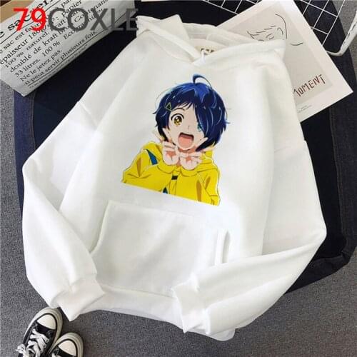 Wonder Egg Priority hoodies women graphic plus size female pullover Ulzzang anime