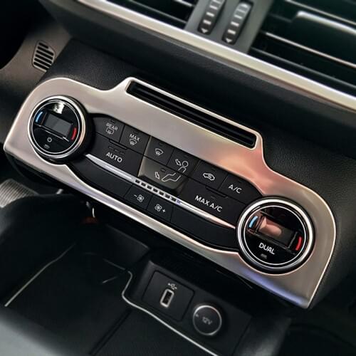 For Ford Focus 2019 2020 Middle Console MAX A/C Music Player Adjustable Buttons Frame Cover Trim Car Styling