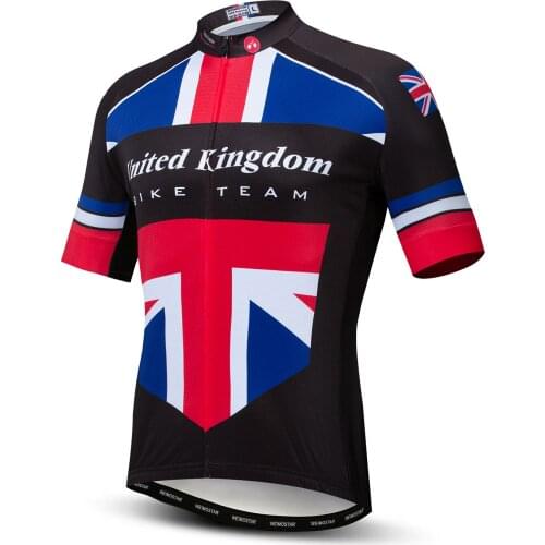 Cycling Jersey Man UK Breathable ropa Quick Dry Polyester Spring Summer Sportswear Pro Teams Bike Clothes