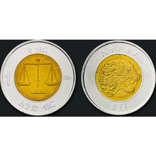 Ethiopia 1 Bill Genuine Original Coins 100% Real Issuing Collection Coins Unc Africa