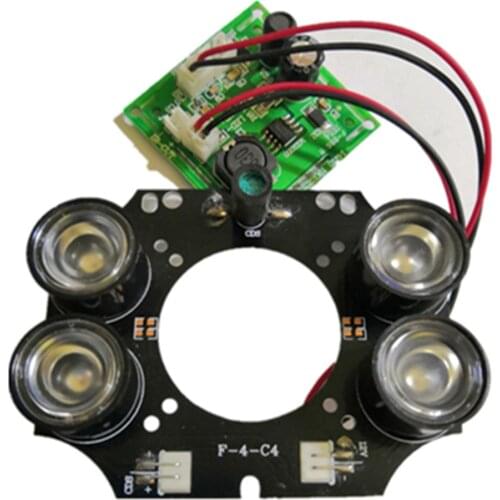 F-4-C4 Infrared Light Board CCTV camera IR LED module 4pcs 42mil 3W IR LED array For DAHUA CCTV Security IP Camera