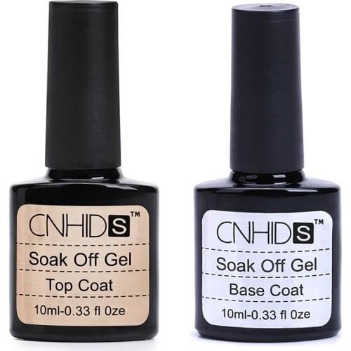 10ml Nail Gel Polish Lacquer Varnish Long Lasting Base Top Coat UV Gel Nail Gel Shinning Safe No Clean Nail Glue