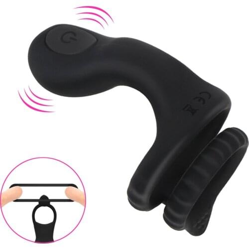 Gay Sex Toys Penis Delay Trainer Ring 10 Vibration Modes Automatic Masturbating Machine Mens Masturbators Male Cock Ring