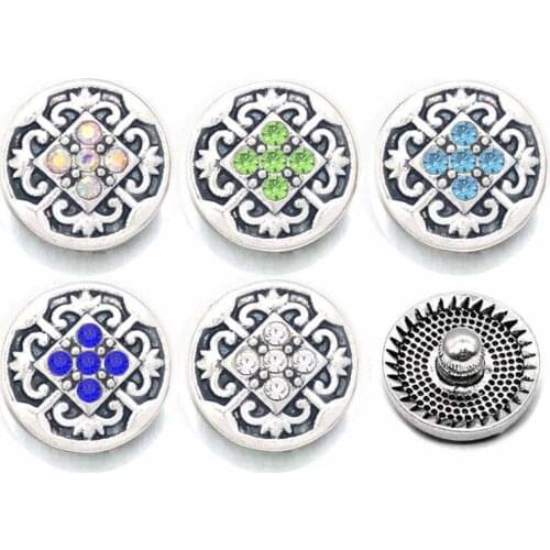Hot Sale 057 Flower 3D 12mm Metal Snap Button For Bracelet Necklace Interchangeable Jewelry Women Accessorie Findings