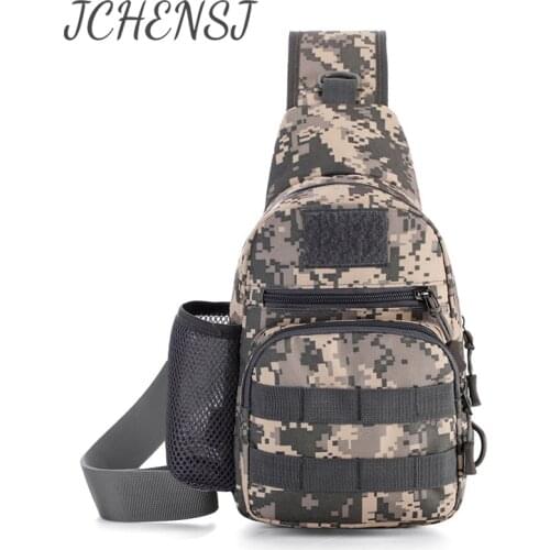 JCHENSJ Mens Shoulder Bag Camouglage Tactical Cross Body Bags For Men Multi Pockets Male Chest Bag
