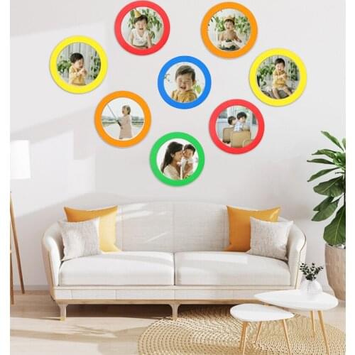 Colorful Magnetic Picture 5 inch 11.5cm Frames Fridge Magnets Photo frame Decoration Articles