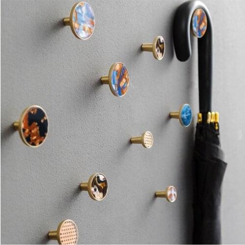Round marblee pattern brass knob Dresser Drawer Knobs Pulls Handles / Cupboard Knobs Furniture Cabinet Handle Pull Hardware