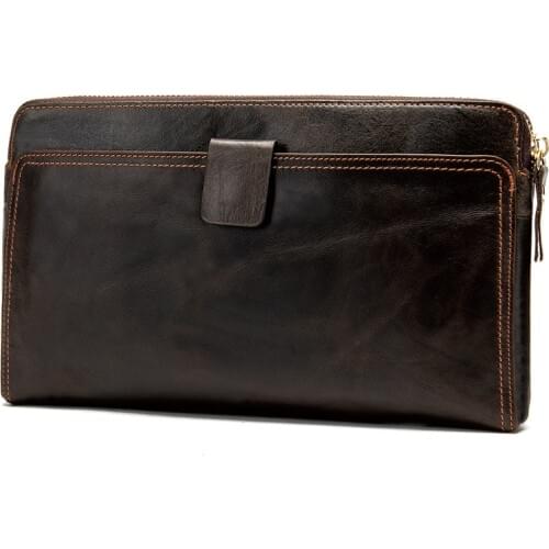 Men Genuine Leather Wallet Male Genuine Leather Mens Wallets For Credit Card Holder Clutch Male Bags Coin Purse 2020