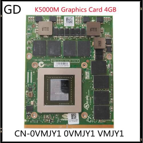 GD Original For DELL Nvidia Quadro K5000M Graphics Card 4GB N14E-Q5-A2 CN-0VMJY1 0VMJY1 VMJY1 Full Tested Fast Shipping