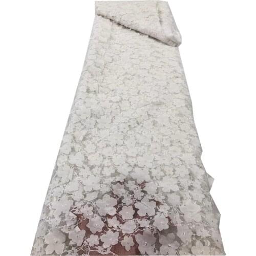 SJ Lace African Sequins Lace Fabric 2021 High Quality Nigerian Lace Fabrics For Wedding Dress French Tulle Lace Fabric r4-74