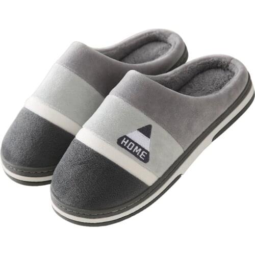 Women Winter Couple Slippers Female Indoor Outdoor Plus Fleece Slippers Shoes Woman Household Non-slip Warm Men Female Shoes