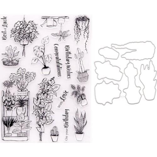 Animal Stamp with Cutting Dies Stencil Set DIY Scrapbooking Embossing Photo Album Decor Paper Card Craft