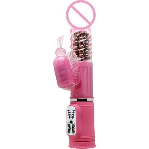 5 Frequency G Spot Vibrator 5 Speed Rotating Stimulation Masturbating Massager Sex Toy for Women Lesbian Couples