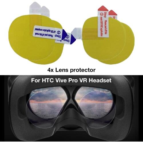 4pcs Lens Protective Film For HTC Vive Cosmos/ Vive Pro VR Headset Anti-scratch Lens Protector Films Clear Accessories