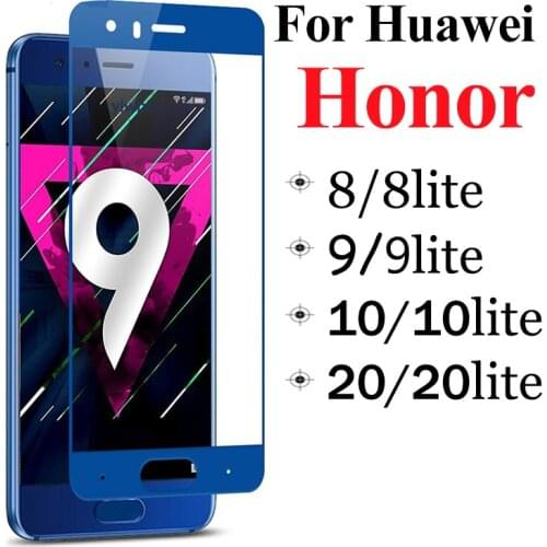 Full Honor 9 Lite Protective Glass on The for Huawei Honor 9 8 10 20 Light 8lite 9lite 10Lite 20lite Screen Protector Tempered
