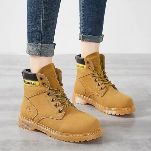 Okkdey Winter Motorcycle Ankle Boot Outdoor Microfiber Women Boots Oil Outsole Riding Shoes Woman Warming Work Safety Shoes