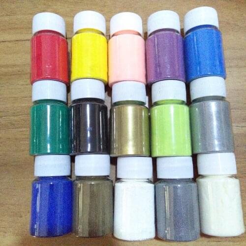 10ml/bottle 15 colors of embossed powder DIY handmade special, Paint Rubber stamp scrapbooking tools
