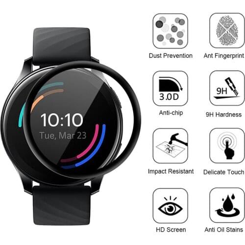 2pcs 3D Curved Full Soft Protective Film Cover Protection For Oneplus Watch LCD Display One Plus Smartwatch Screen Protector