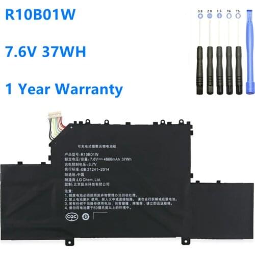 R10B01W Laptop Battery for Xiaomi Mi Air 12.5" Series Notebook 161201-01 161201-AA R10BO1W 7.6V 37WH