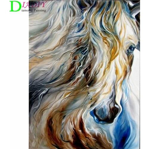 Diamond Embroidery Anmial Cross Stitch DIY Diamond Painting Horse Diamond Mosaic Rhinestones Home Decor