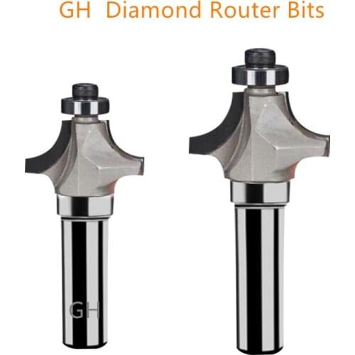 Diamond wood milling cutter Chamfer Round Router Bits Woodworking tools Trimming Engraving Cleaning PCD end mill Slotter Door Kn