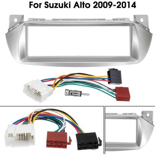 Car Radio Fascia Panel Frame CD DVD Dash Audio Cover Trim with ISO-DIN Adapter For SUZUKI Alto for NISSAN Pixo For Marati A-Star