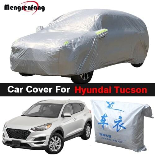 Full Car Cover SUV Outdoor Sun Shade Anti-UV Snow Rain Protection Cover Dustproof For Hyundai ix35 Tucson JM