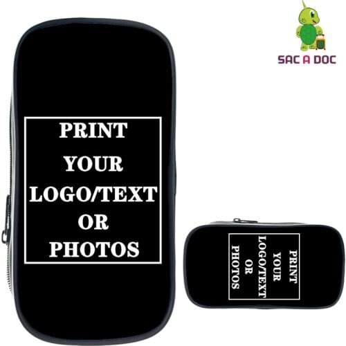 Custom Your Pattern/logo/name Pencil Case Waterproof Pencilcase Supplies Pencil Bag Custom School Box Pencils Pouch Stationery