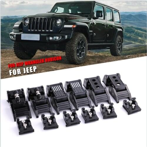 For Jeep Wrangler JK JL 2007-2021 high-quality Aluminum alloy hood lock hasp lock modification hood lock Car Accessories