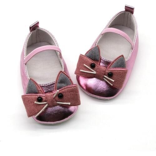 Baby Girl Sndals Breathable Cartoon Cat Pattern Anti-Slip Shoes Casual Sneakers Toddler Soft Soled Sandals